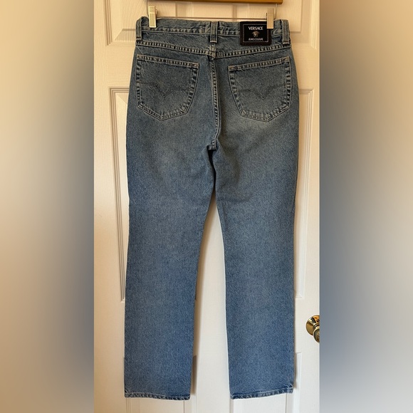 Versace Couture 🇮🇹 high waisted Mom jeans size 30 *Made in Italy Vintage 90’s - Picture 4 of 13
